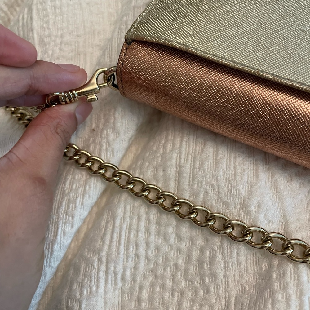 RARE Rebecca Minkoff Rose Gold Wallet on a Chain - Picture 11 of 12